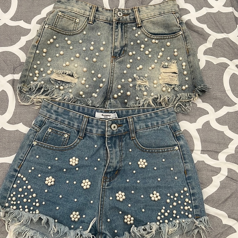 Jean shorts combo!